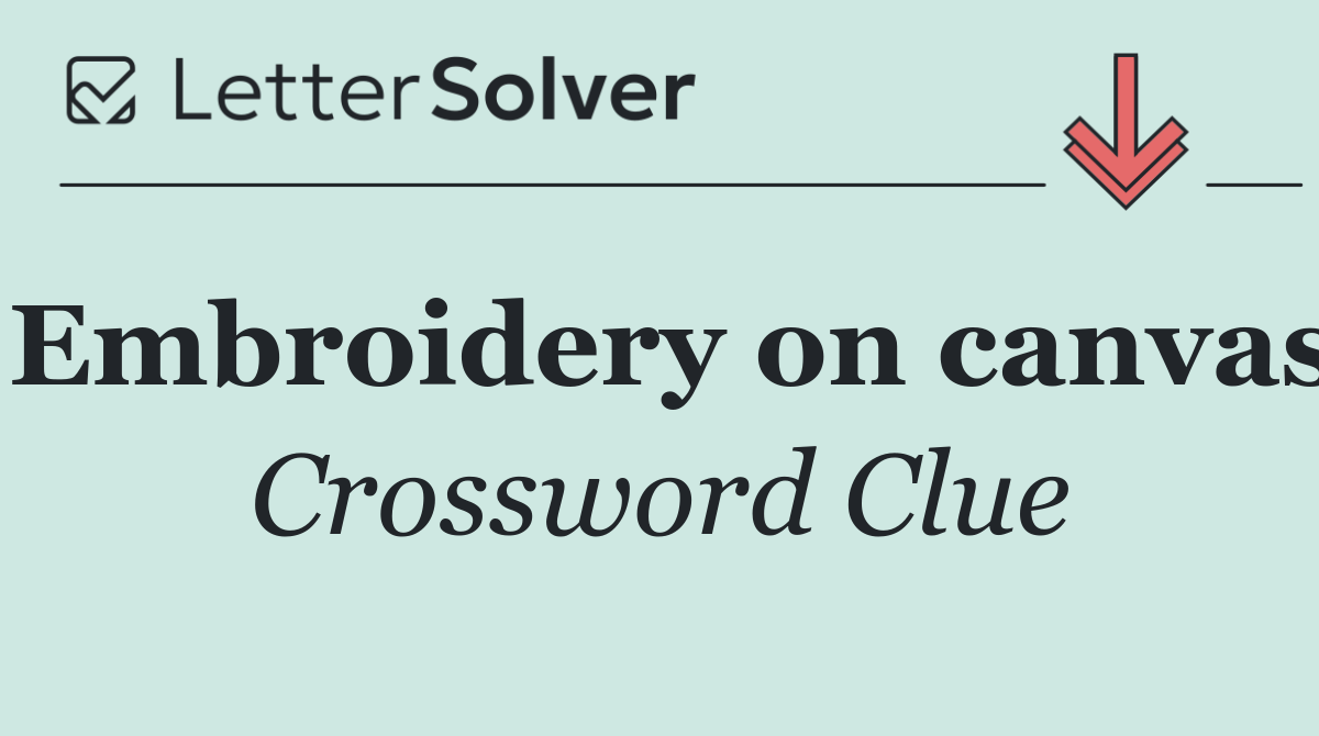 Embroidery on canvas