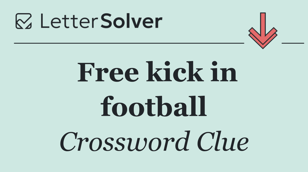 Free kick in football