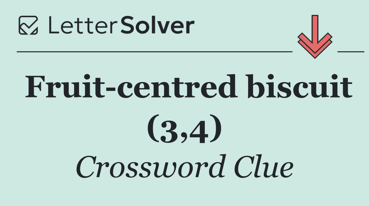 Fruit centred biscuit (3,4)