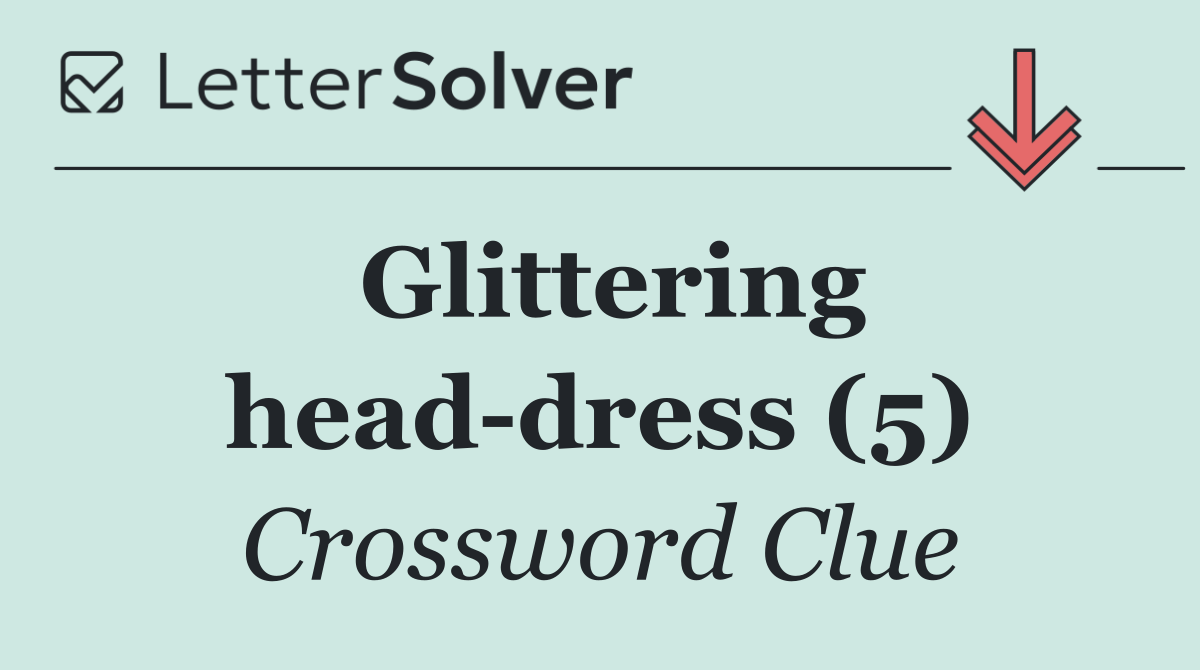 Glittering head dress (5)