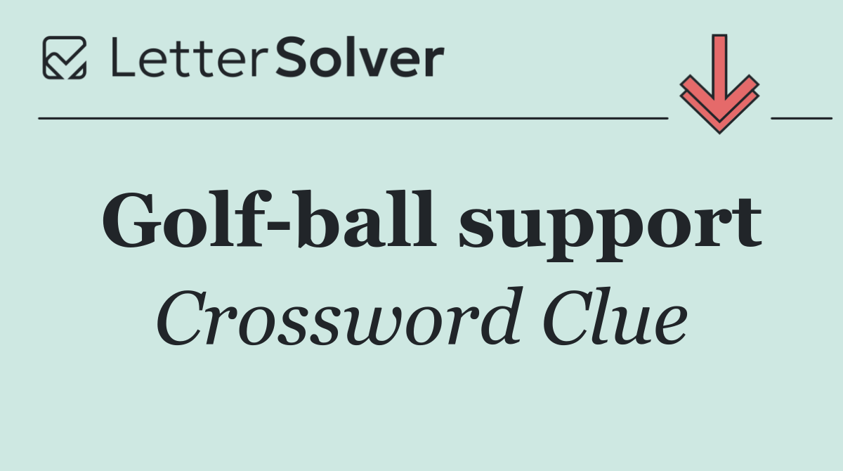 Golf ball support