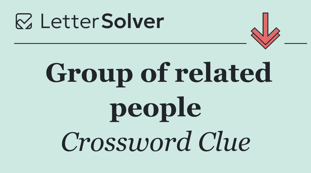 Group of related people