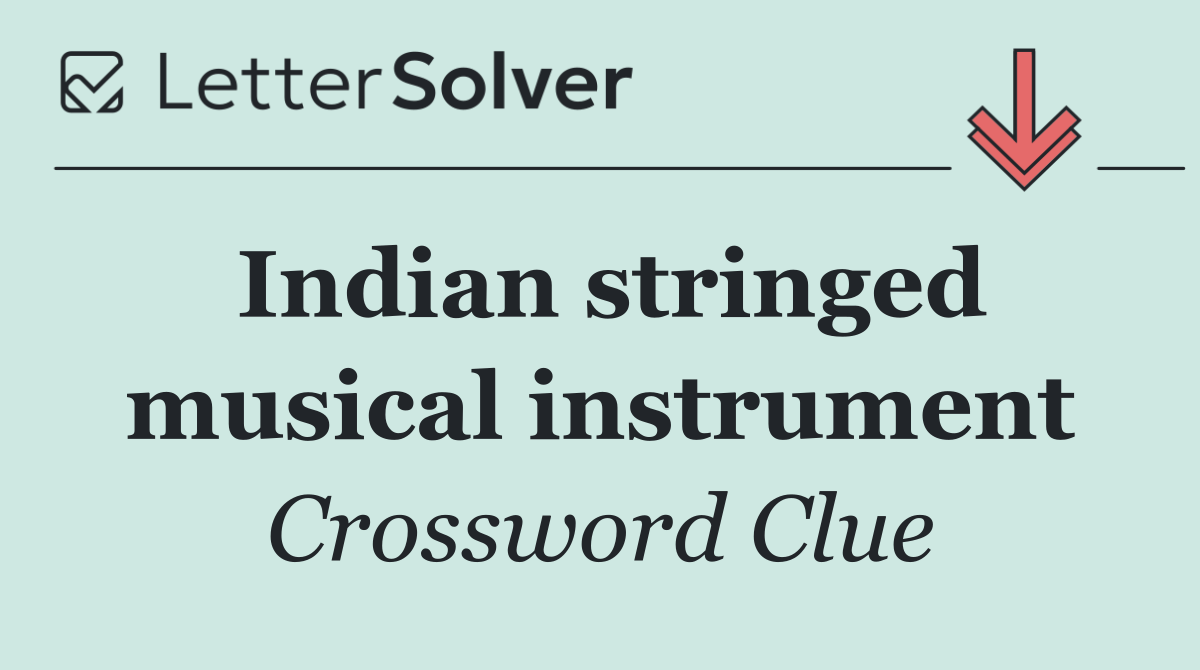 Indian stringed musical instrument