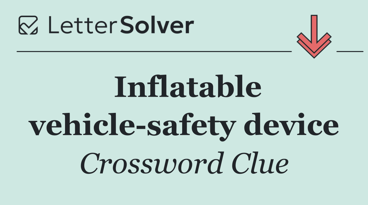 Inflatable vehicle safety device
