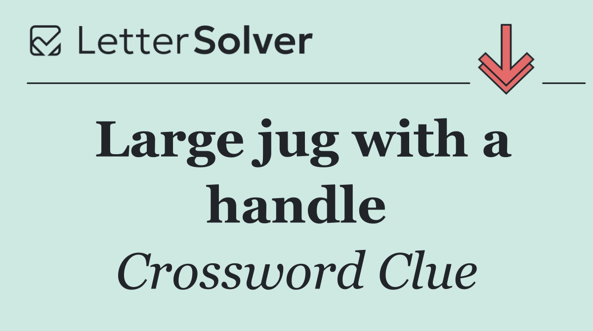 Large jug with a handle