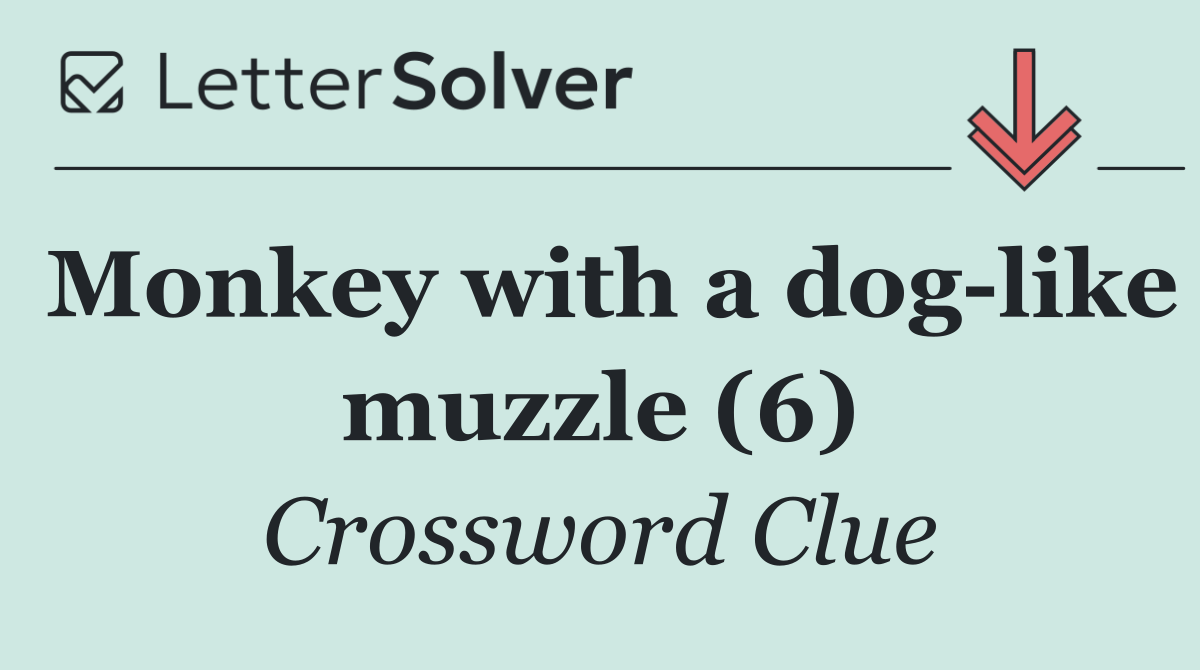Monkey with a dog like muzzle (6)