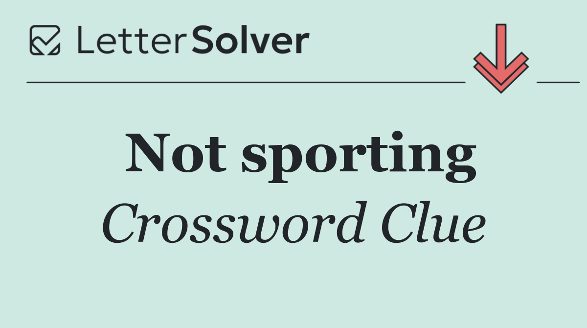 Not sporting