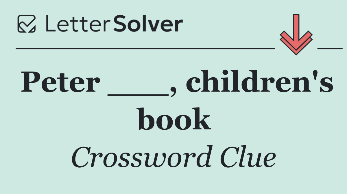 Peter ___, children's book