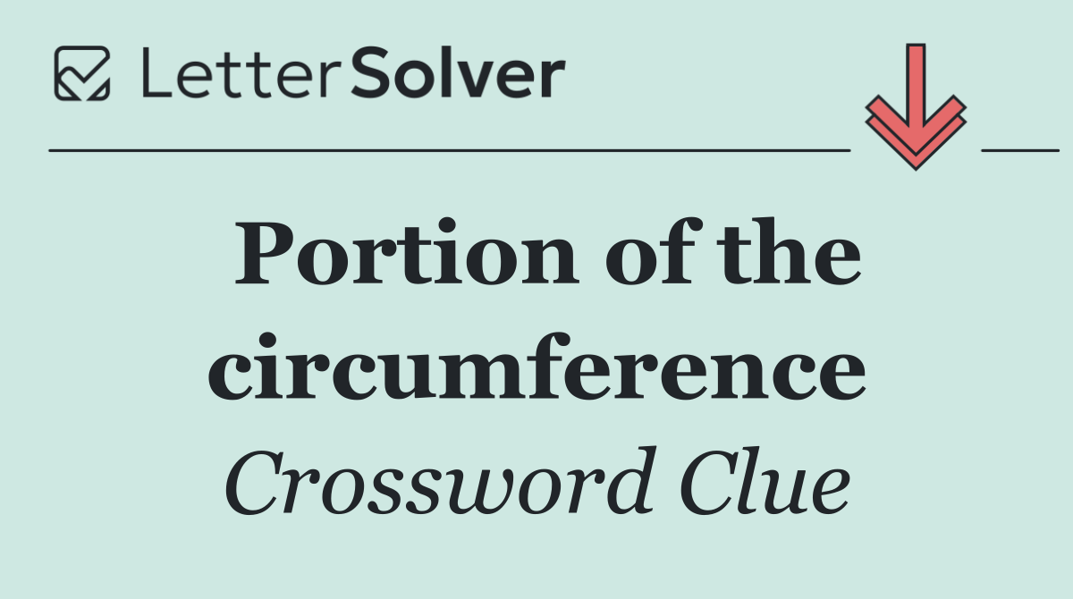 Portion of the circumference