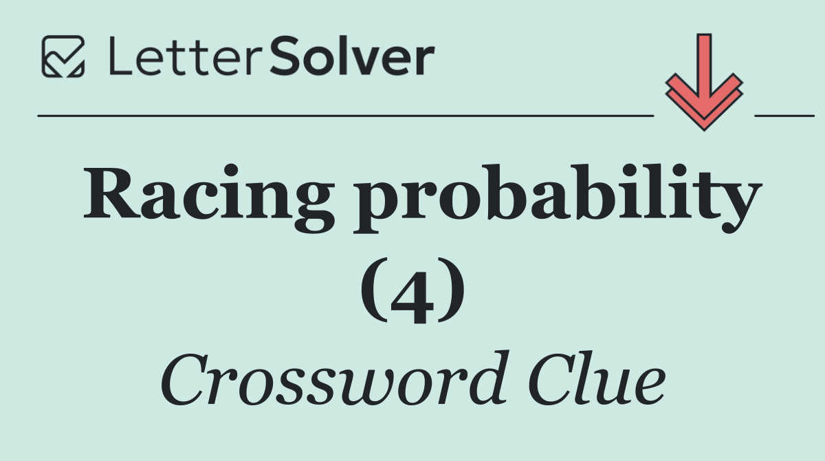Racing probability (4)
