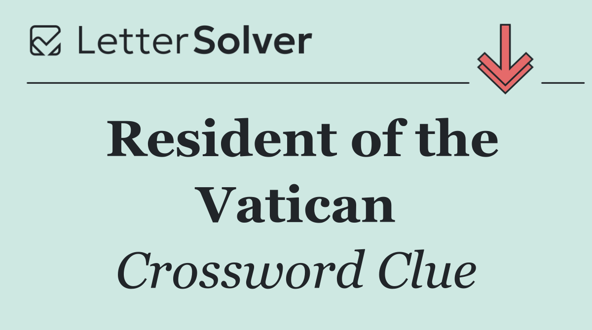 Resident of the Vatican