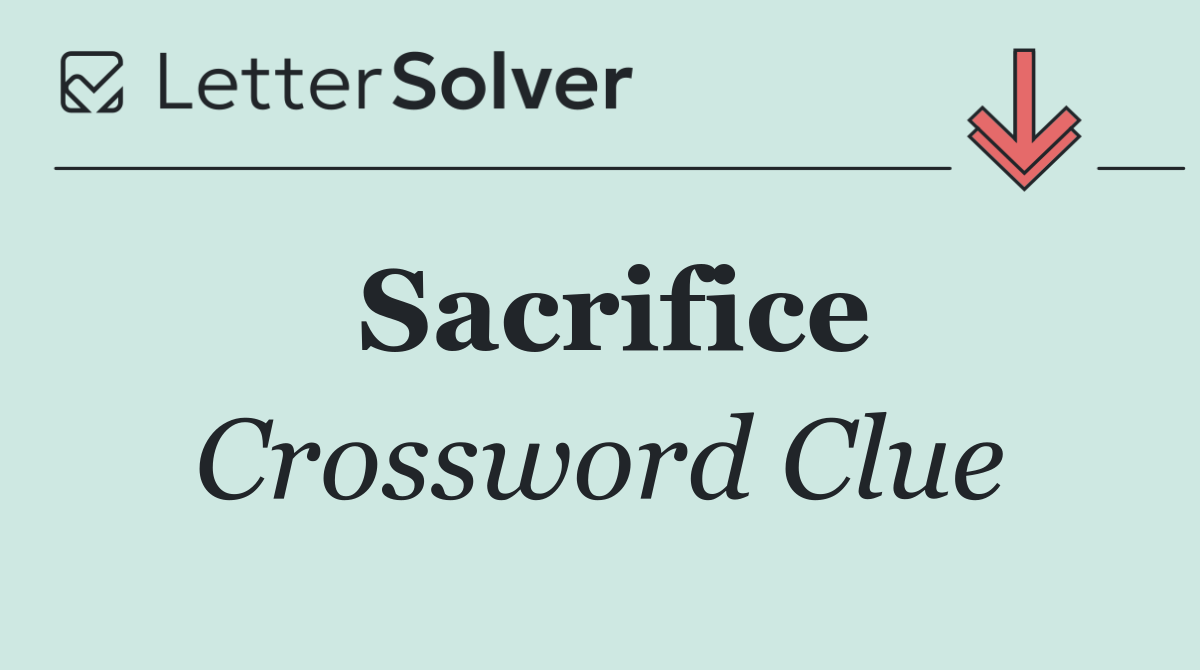 Sacrifice