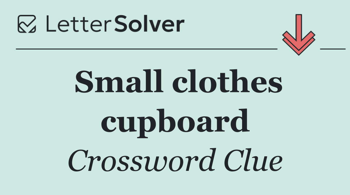 Small clothes cupboard