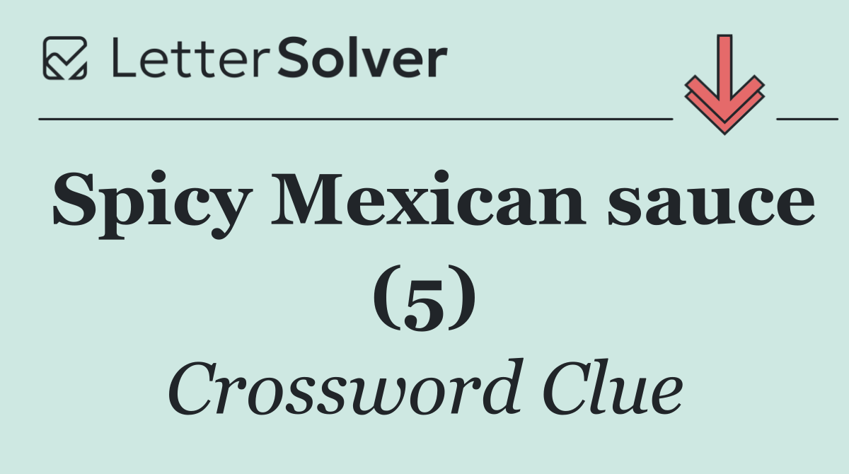 Spicy Mexican sauce (5)