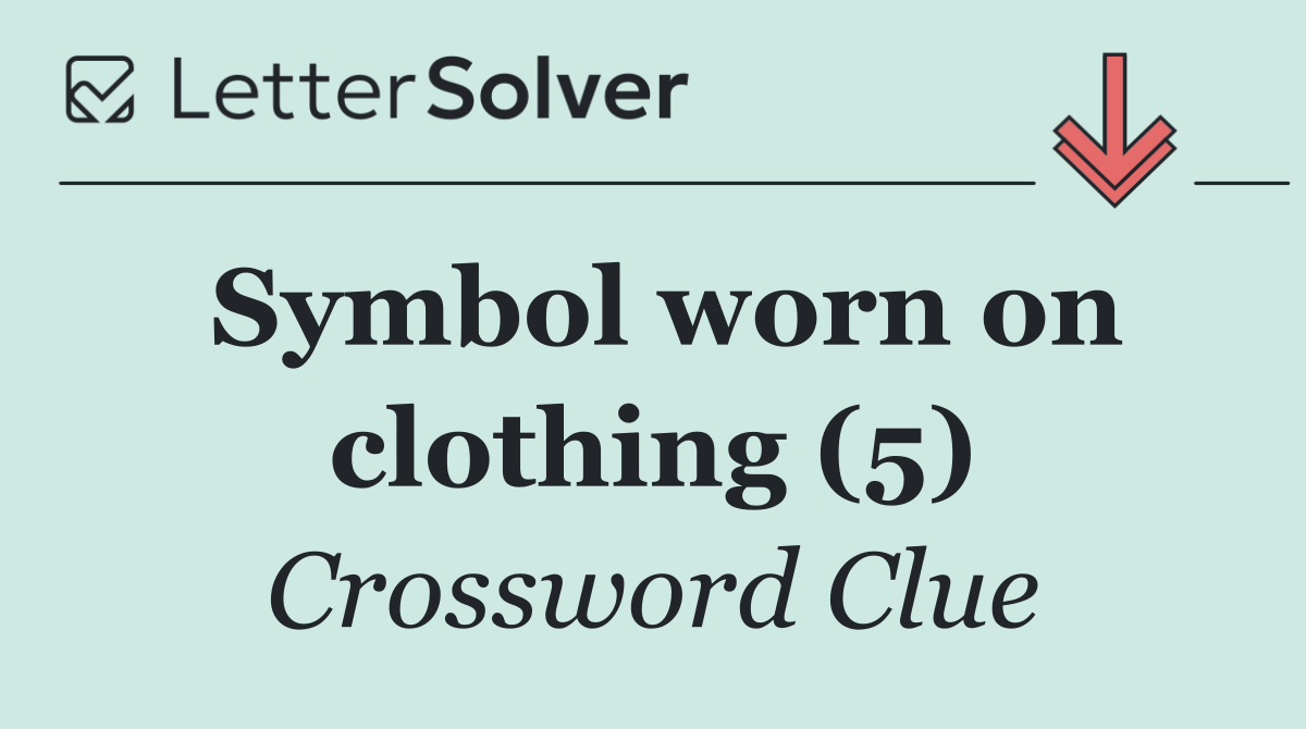 Symbol worn on clothing (5)