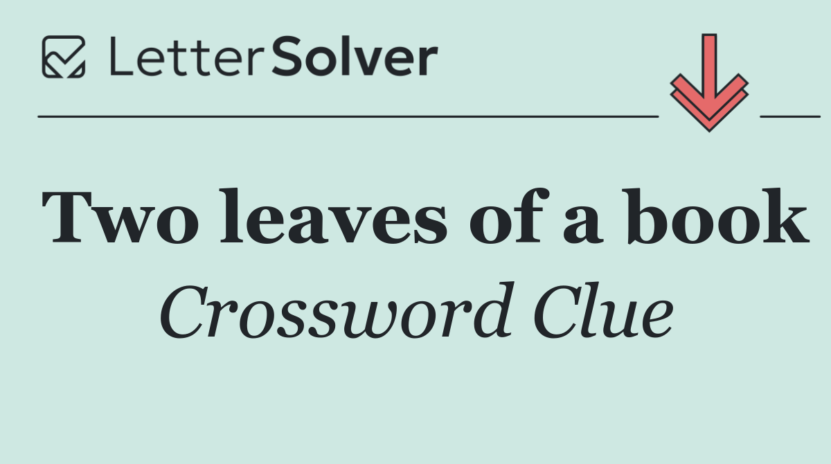 Two leaves of a book