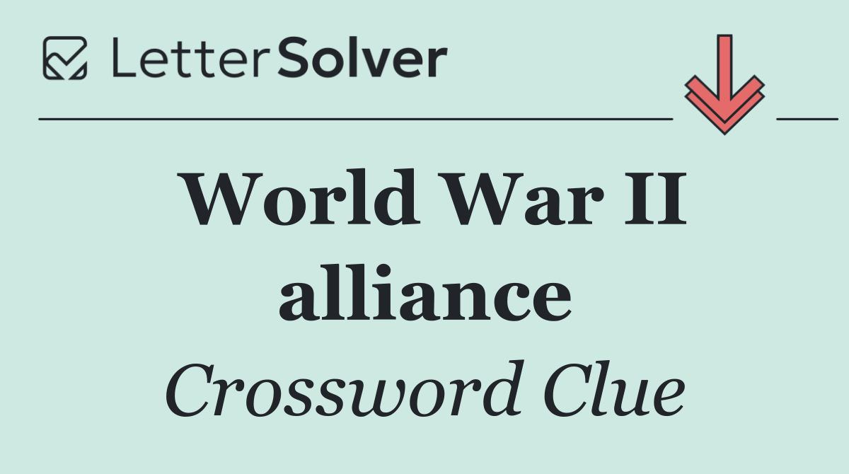 World War II alliance