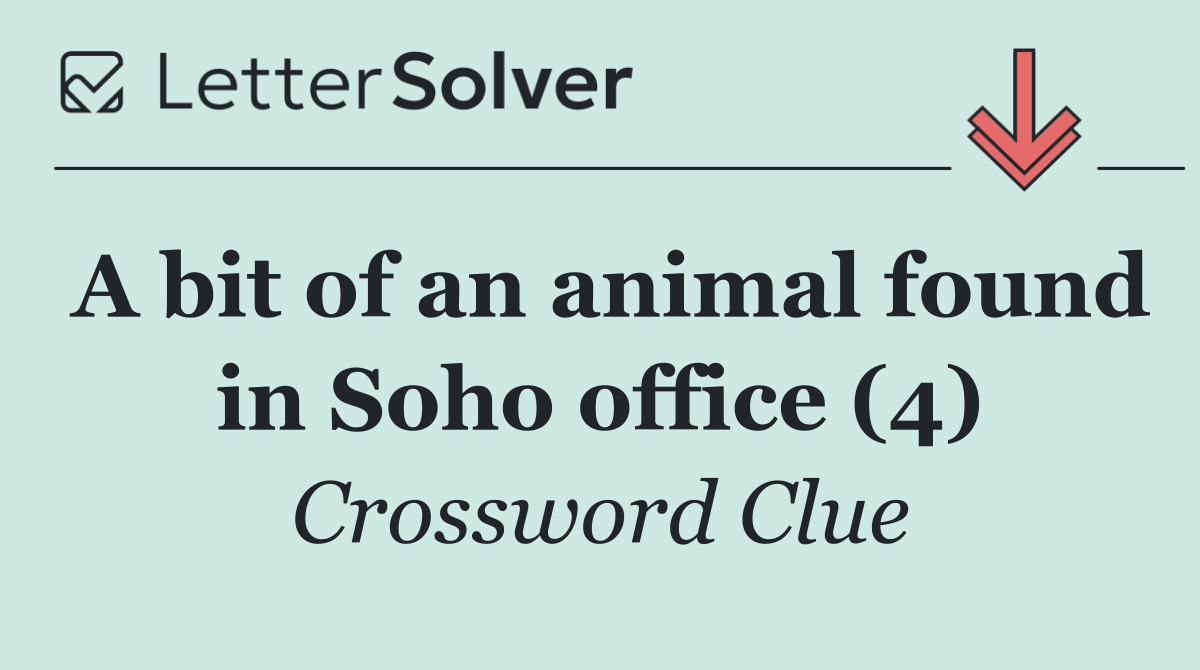 A bit of an animal found in Soho office (4)