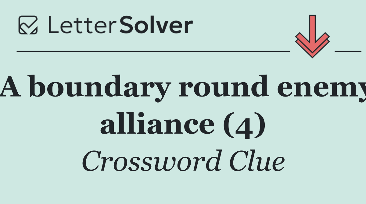 A boundary round enemy alliance (4)