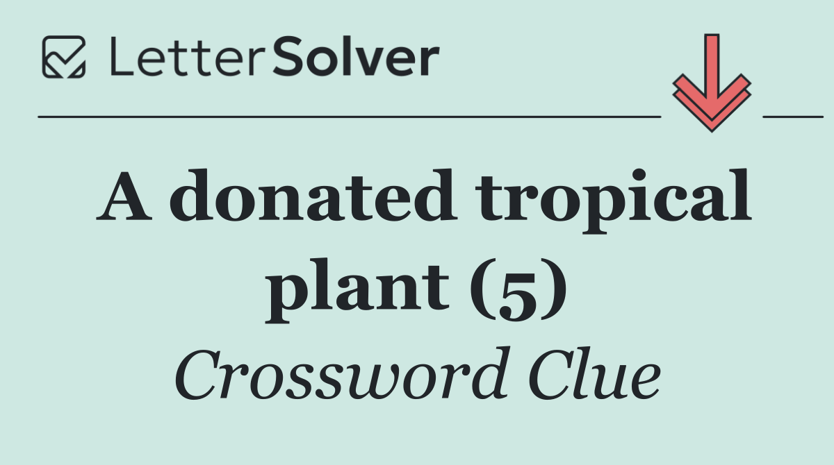 A donated tropical plant (5)