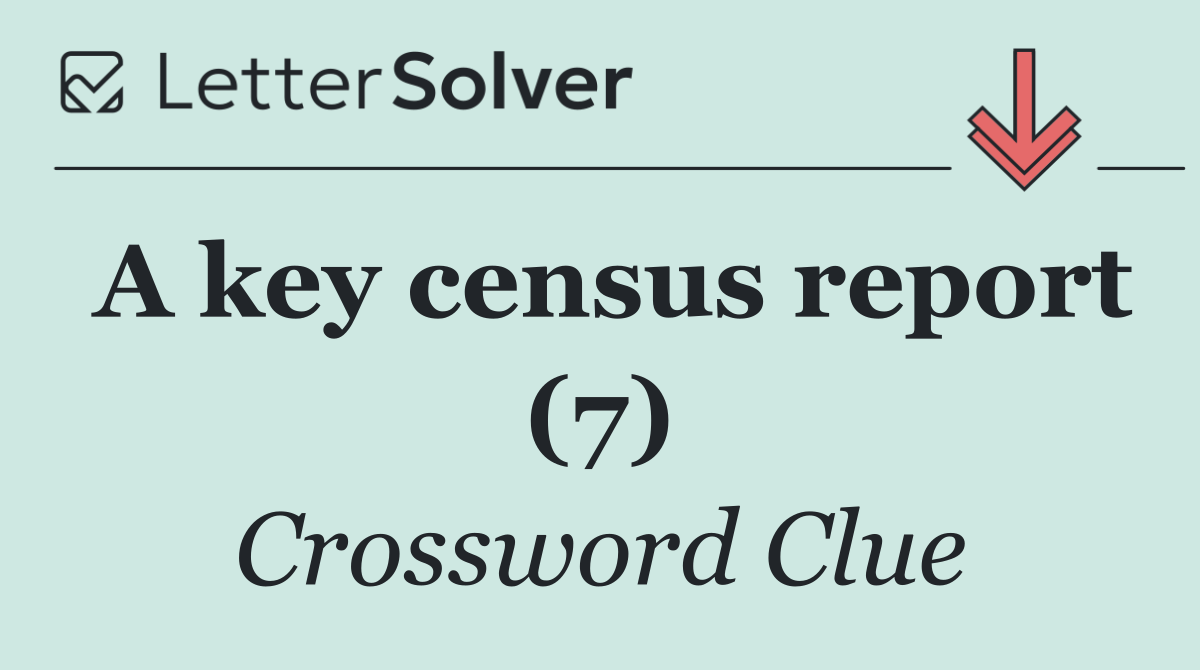 A key census report (7)