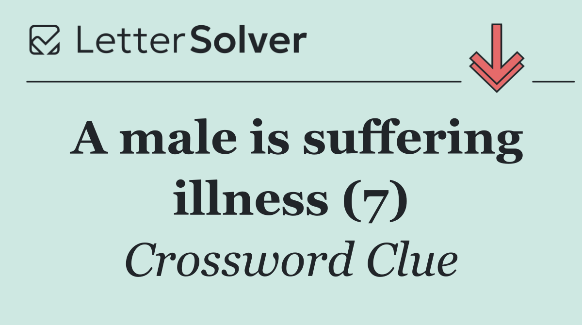 A male is suffering illness (7)