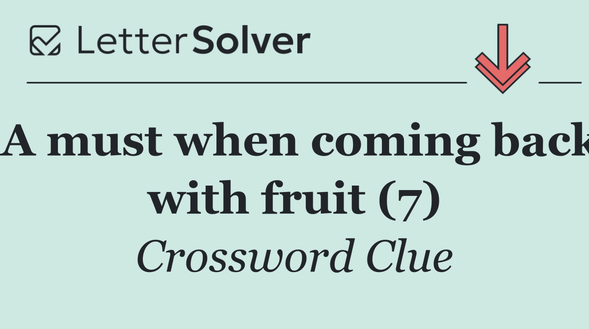 A must when coming back with fruit (7)