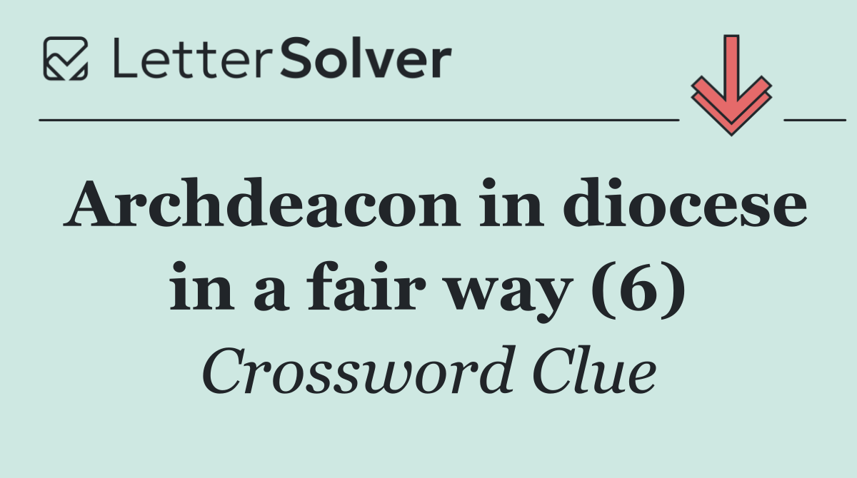 Archdeacon in diocese in a fair way (6)
