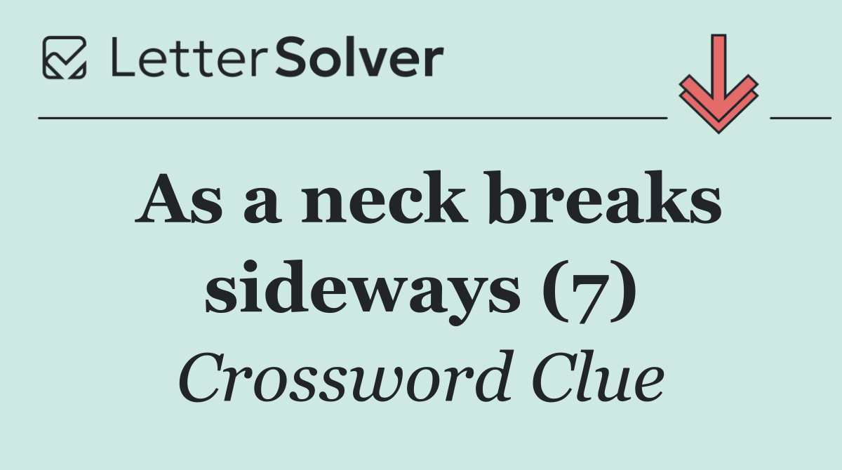 As a neck breaks sideways (7)