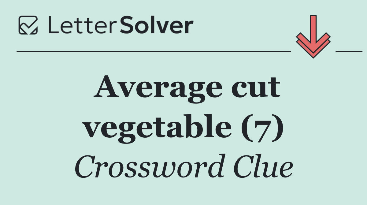 Average cut vegetable (7)