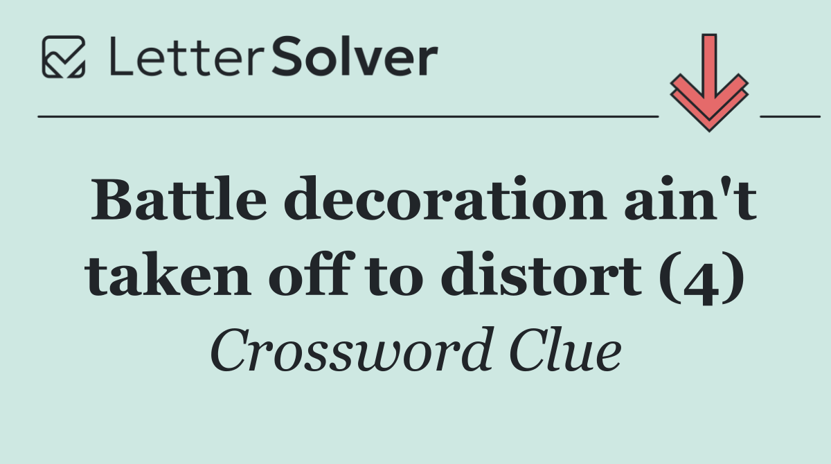 Battle decoration ain't taken off to distort (4)