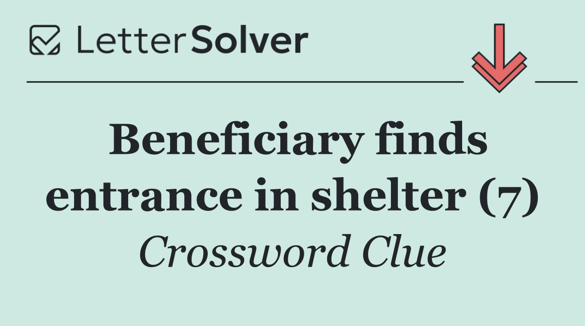 Beneficiary finds entrance in shelter (7)