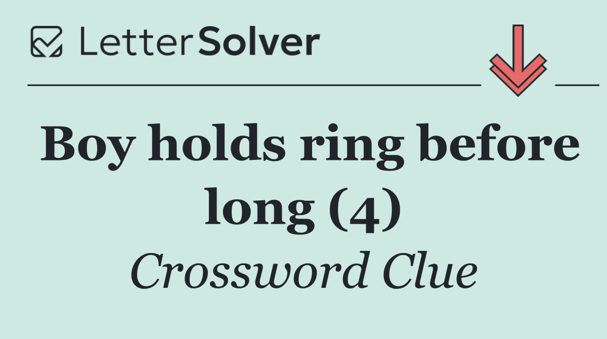Boy holds ring before long (4)