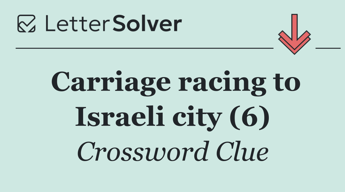 Carriage racing to Israeli city (6)