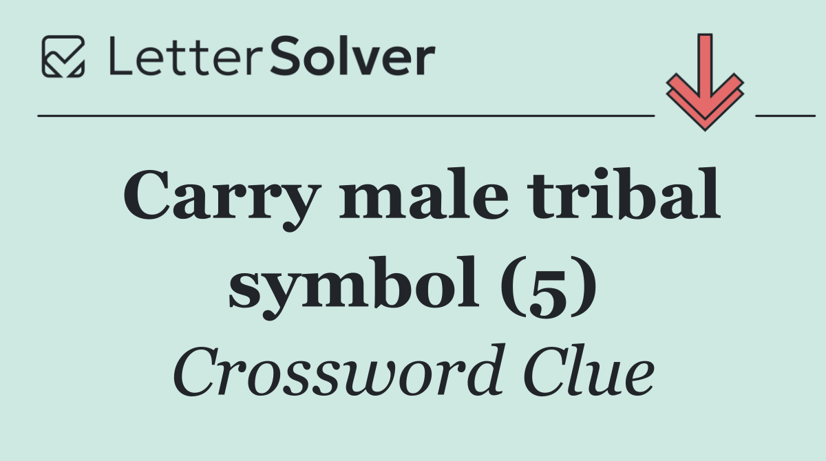 Carry male tribal symbol (5)