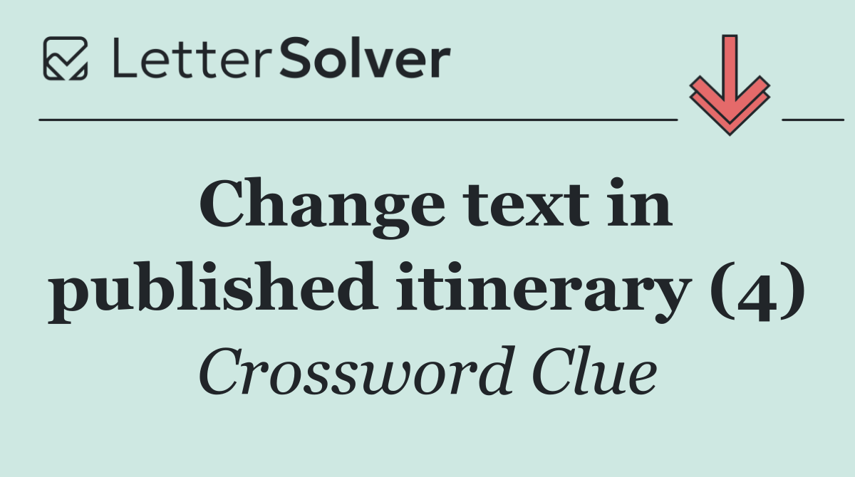 Change text in published itinerary (4)