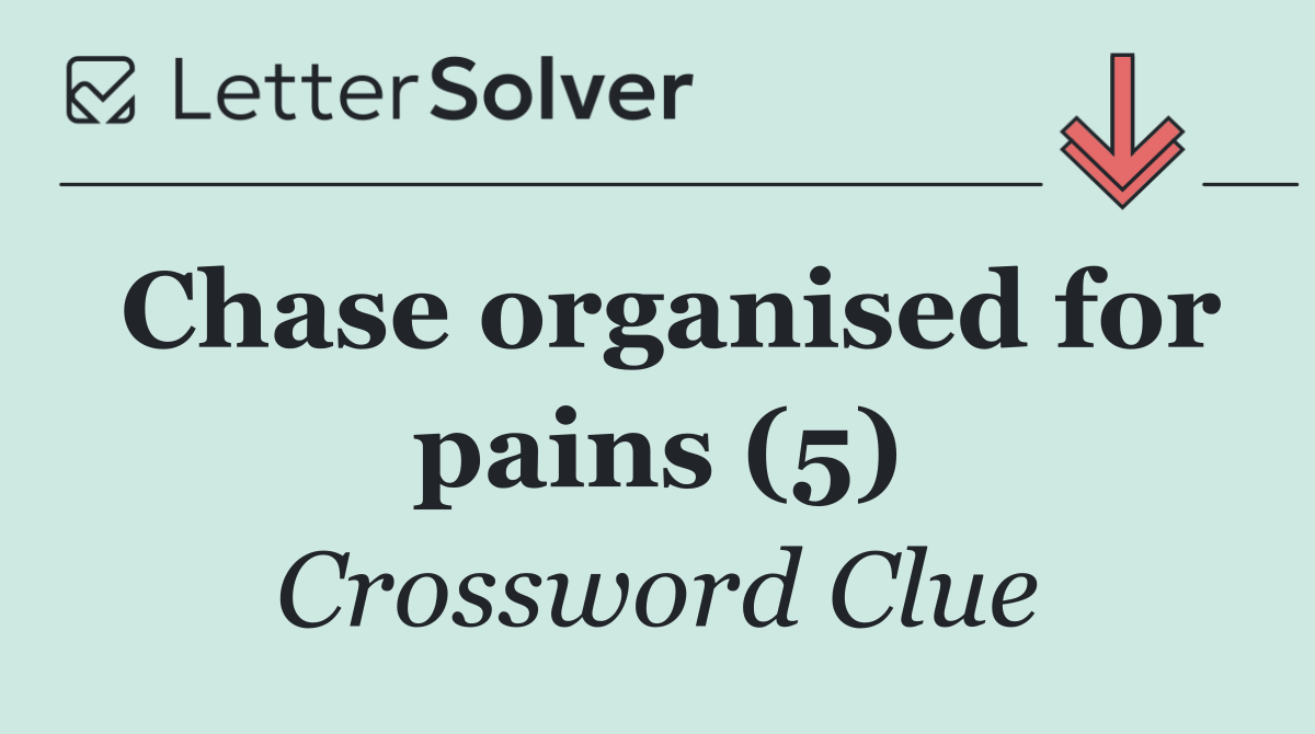 Chase organised for pains (5)