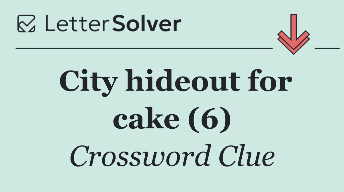 City hideout for cake (6)