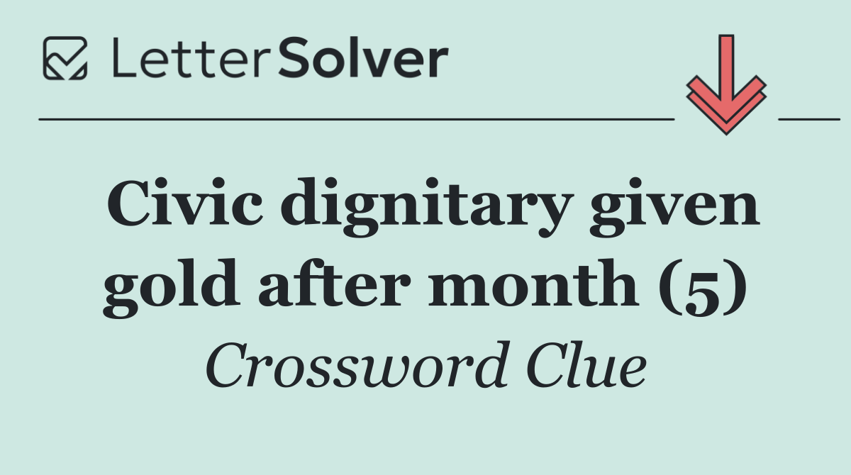 Civic dignitary given gold after month (5)