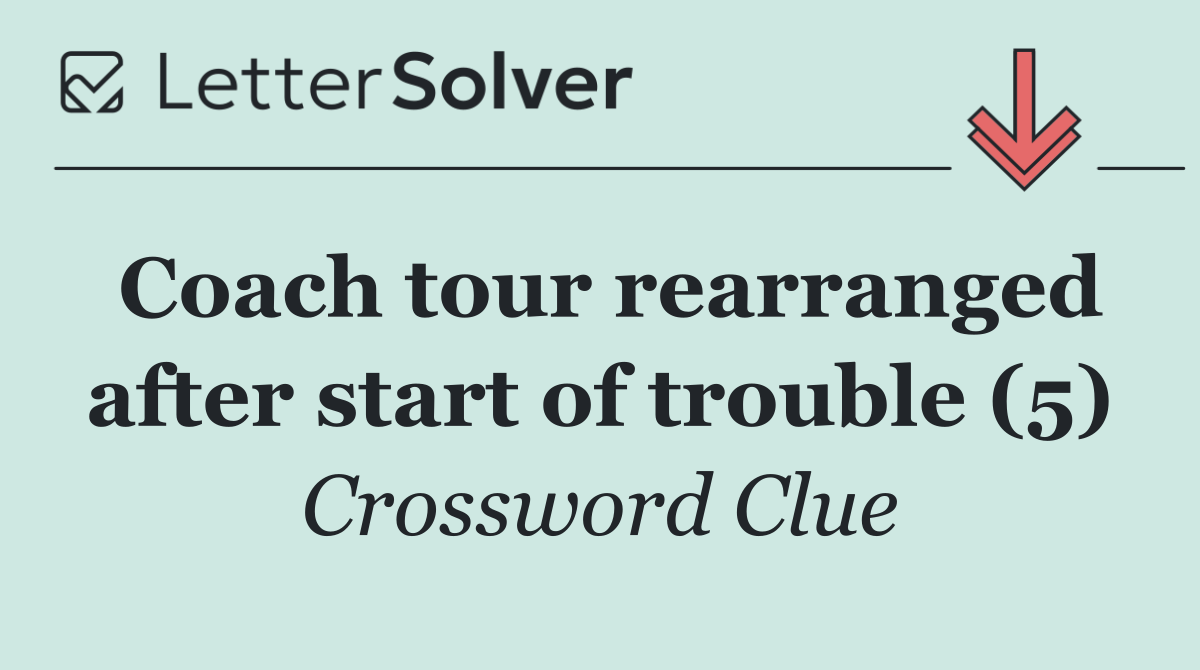 Coach tour rearranged after start of trouble (5)