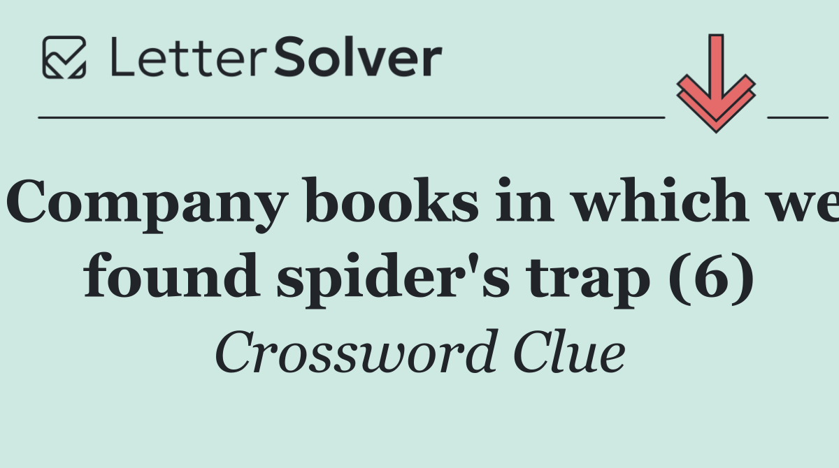 Company books in which we found spider's trap (6)
