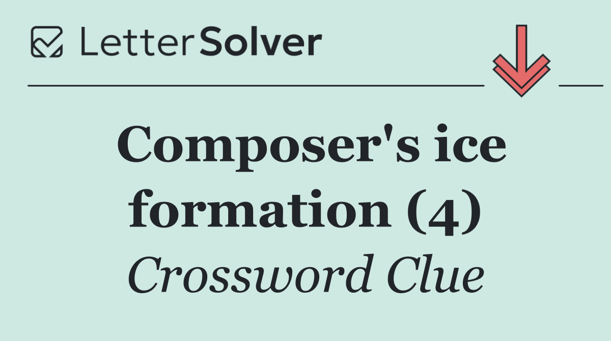 Composer's ice formation (4)