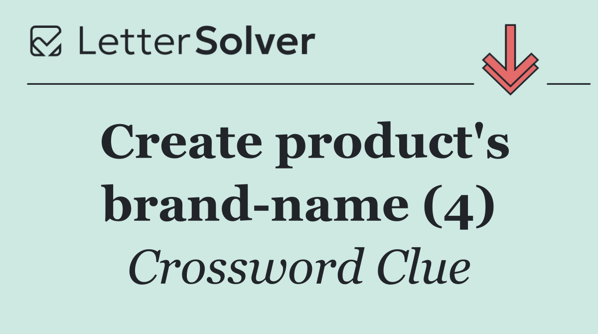 Create product's brand name (4)
