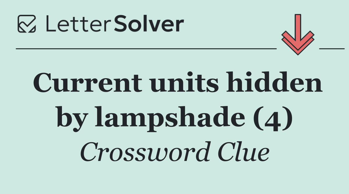 Current units hidden by lampshade (4)