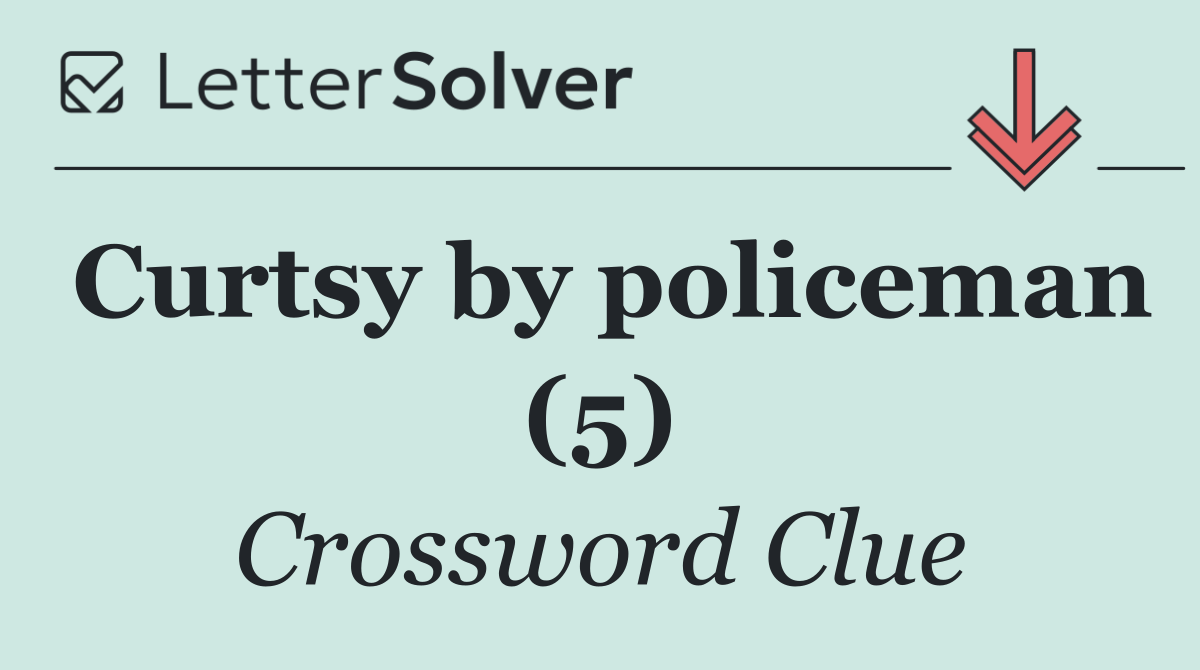 Curtsy by policeman (5)