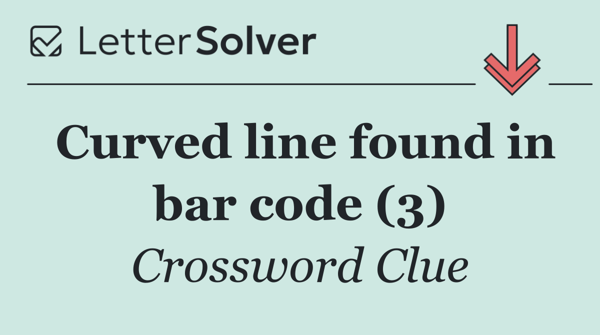Curved line found in bar code (3)
