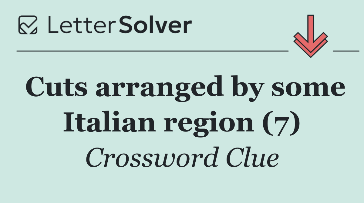 Cuts arranged by some Italian region (7)