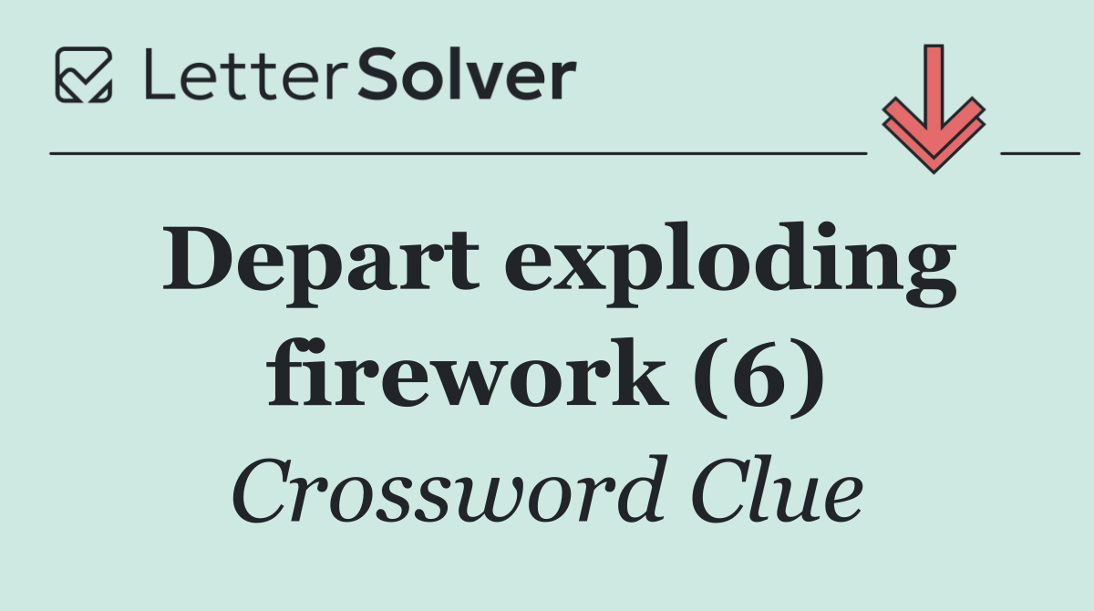 Depart exploding firework (6)
