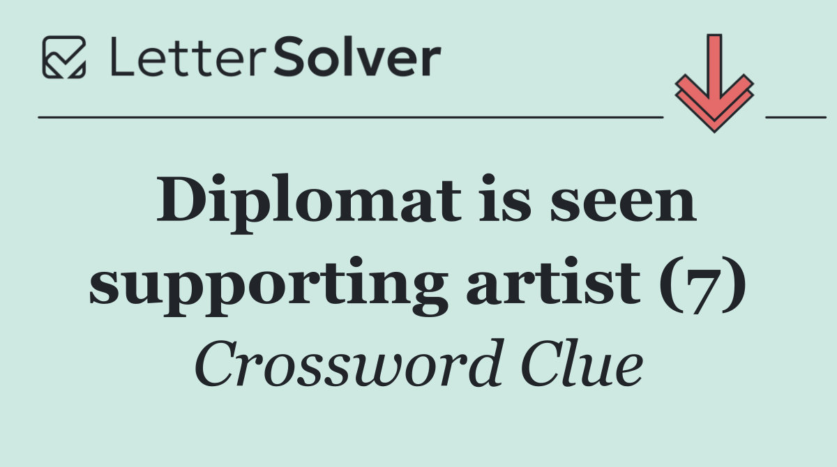 Diplomat is seen supporting artist (7)