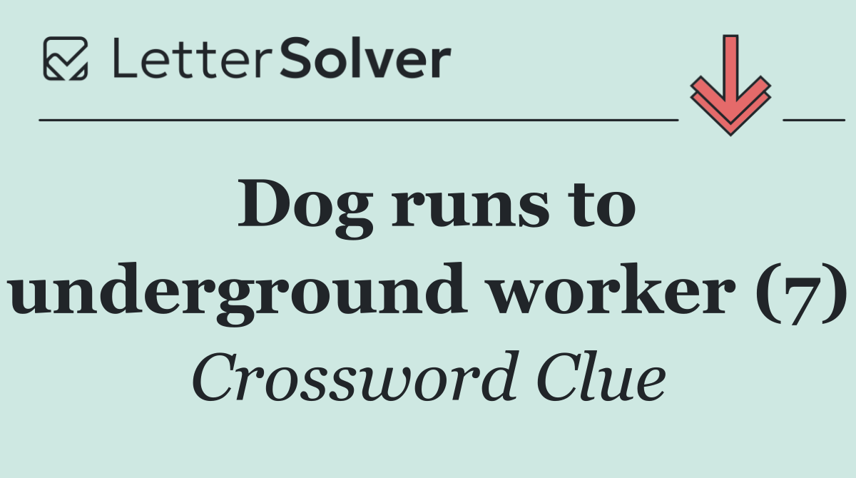 Dog runs to underground worker (7)